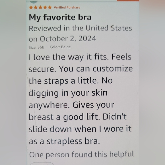 NWT SEA BBOT Push Up Strapless Bra Anti slip Padded Multiway Bra 42B warm beige - Picture 8 of 10